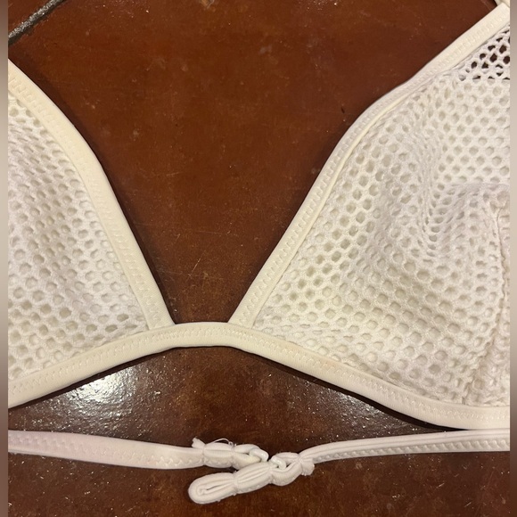 Victoria’s secret tiny triangle white bikini top - Picture 2 of 4